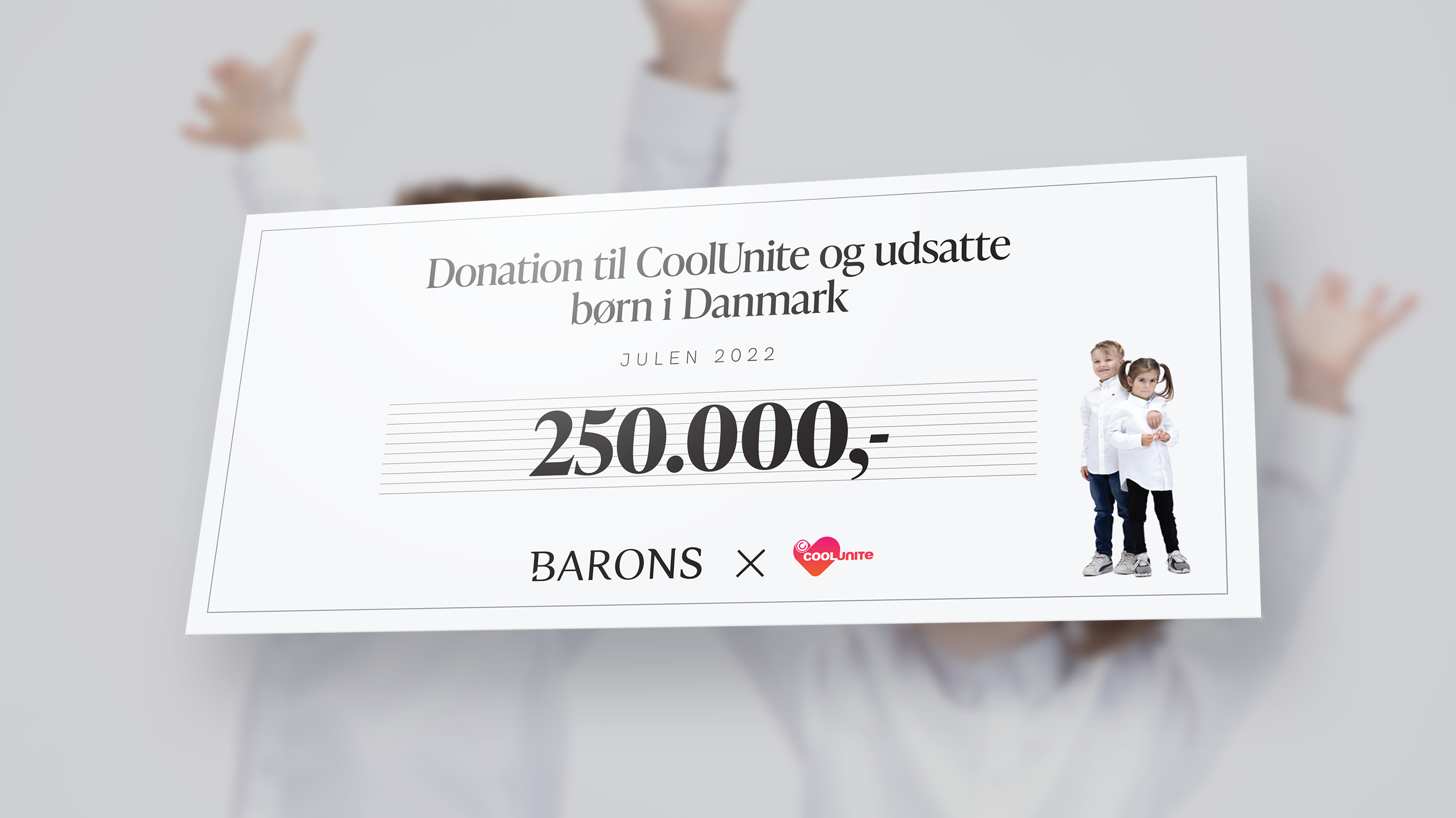 250.000 kr. i donation til sygdomsramte børn i Danmark