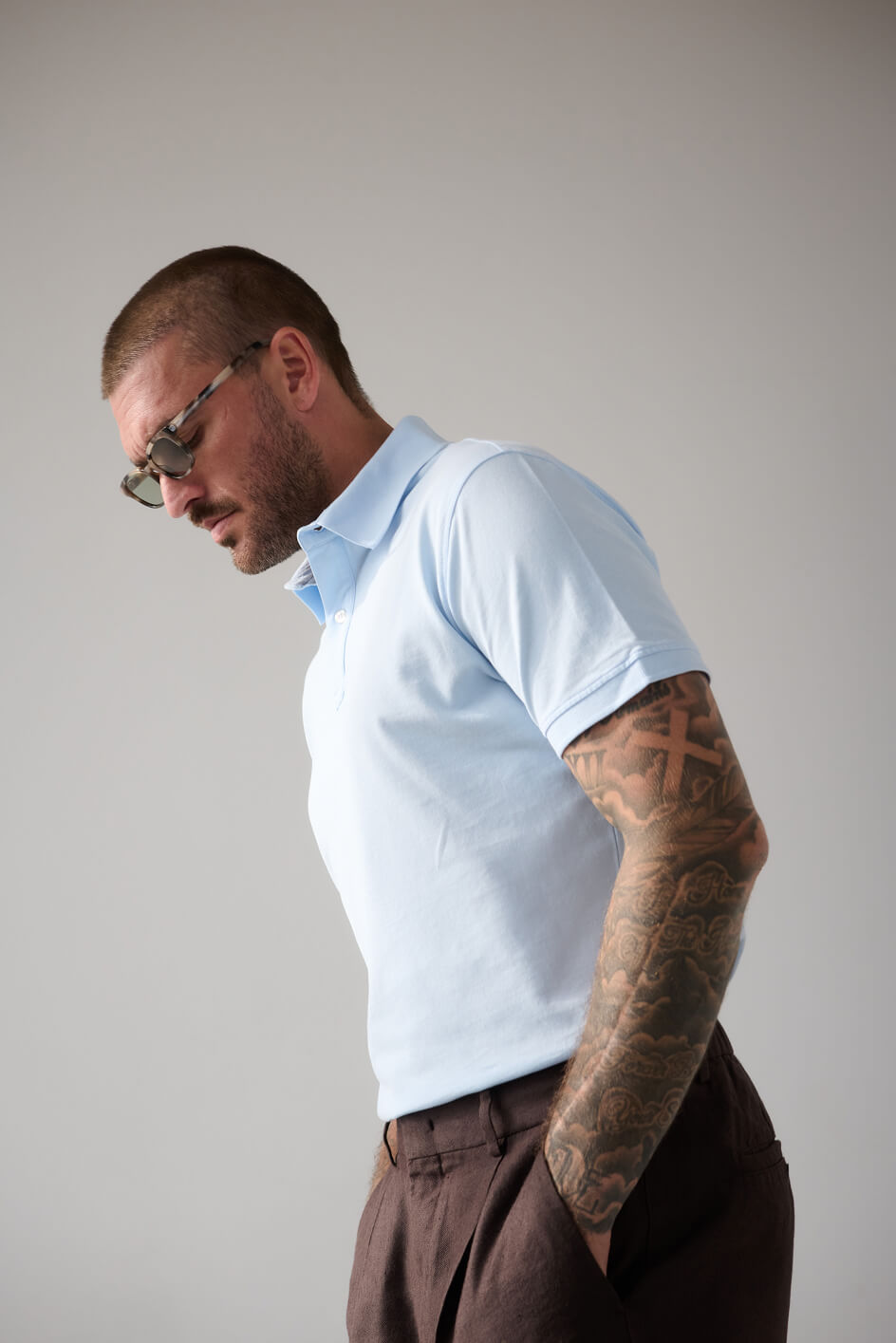 The Ambassador Polo | Bleu clair